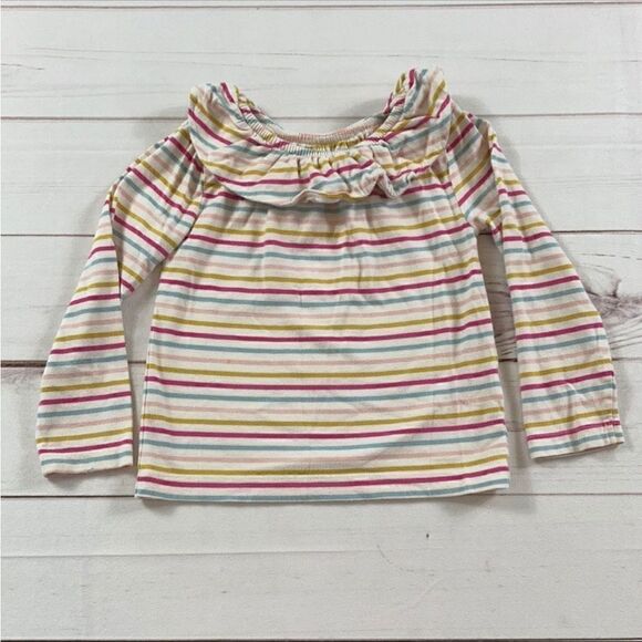 Mini Boden Girls Long Sleeve Striped Top - Picture 1 of 9